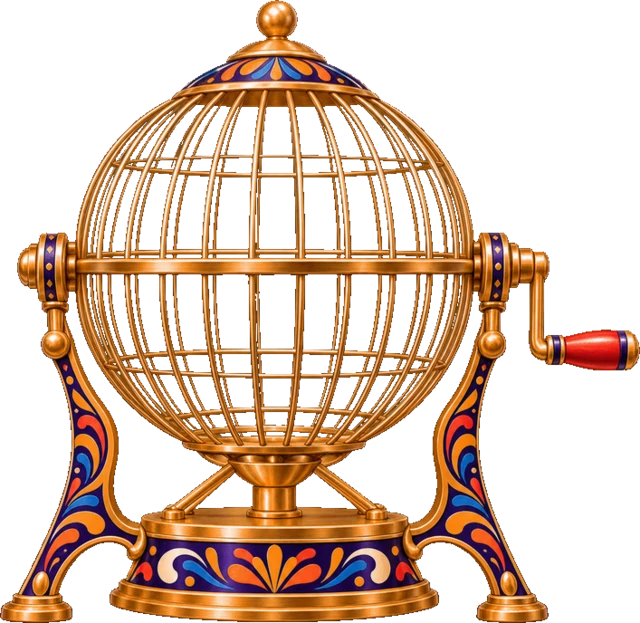 Brass lottery cage from the app