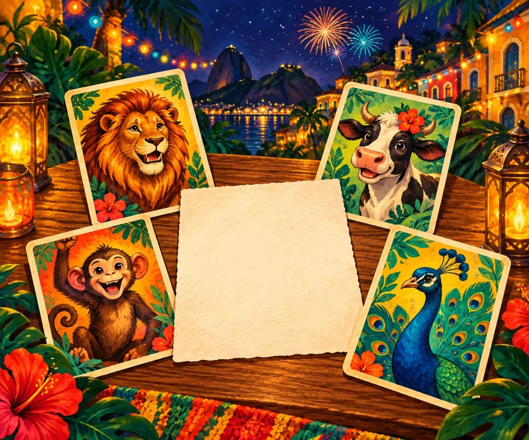 Animal cards and a betting slip from the app's onboarding